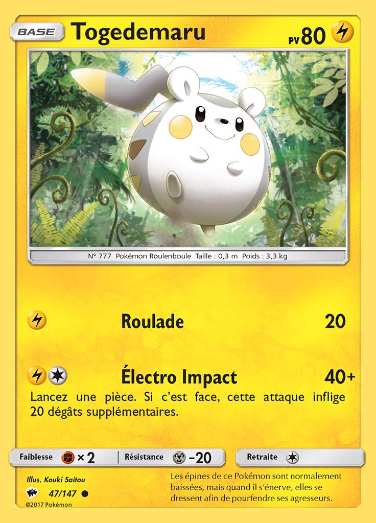 Togedemaru 047/147 — Ombres Ardentes