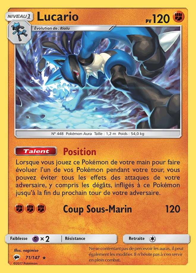 Lucario 071/147 — Ombres Ardentes