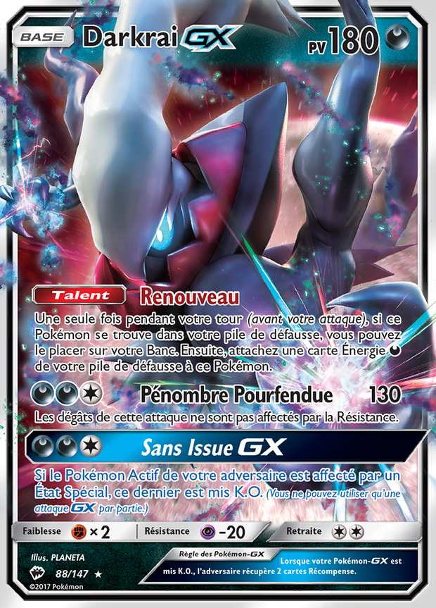 Darkrai-GX 088/147 — Ombres Ardentes