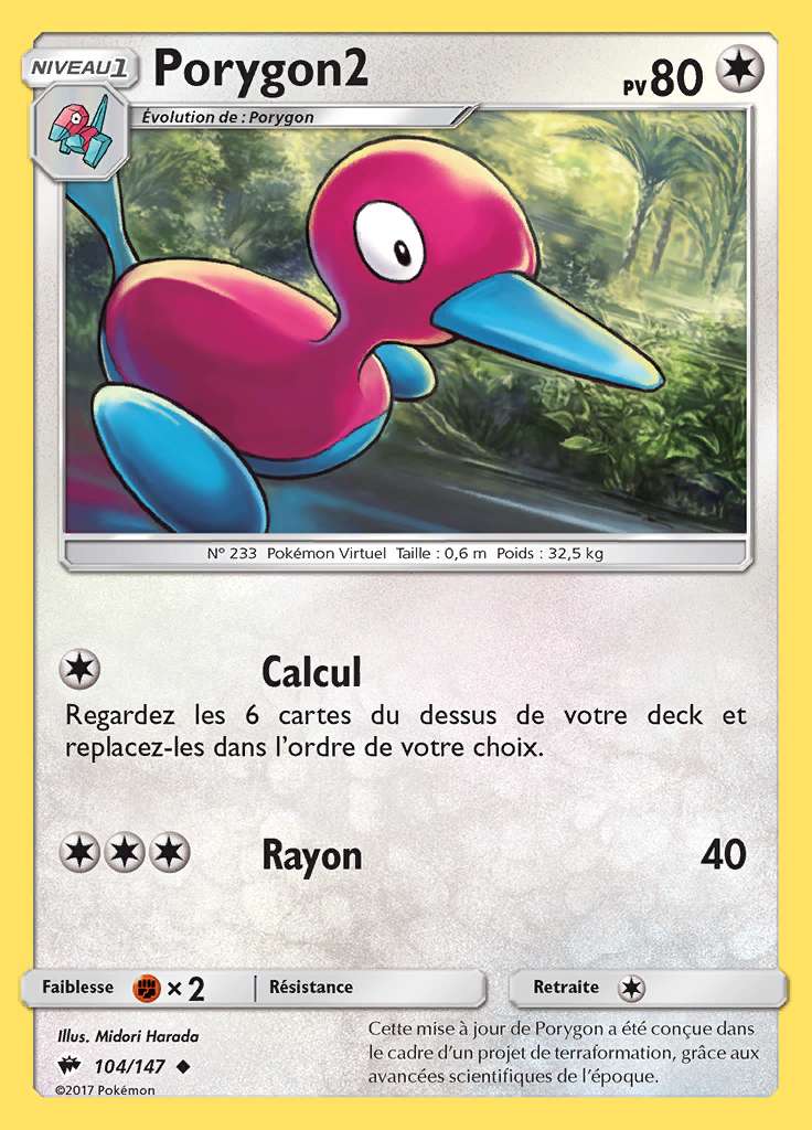 Porygon2 104/147 — Ombres Ardentes