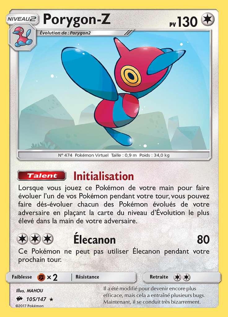 Porygon-Z 105/147 — Ombres Ardentes
