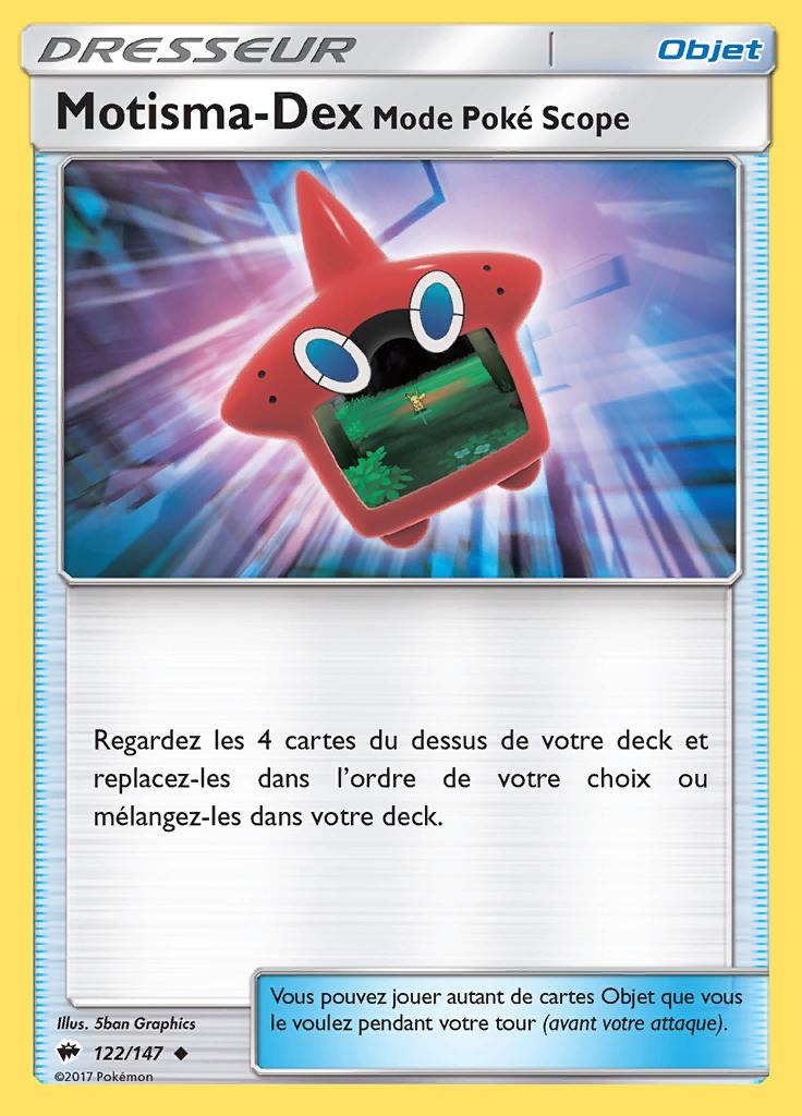 Motisma-Dex – Mode Poké Scope 122/147 — Ombres Ardentes