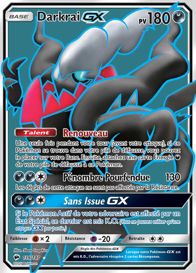 Darkrai-GX 139/147 — Ombres Ardentes