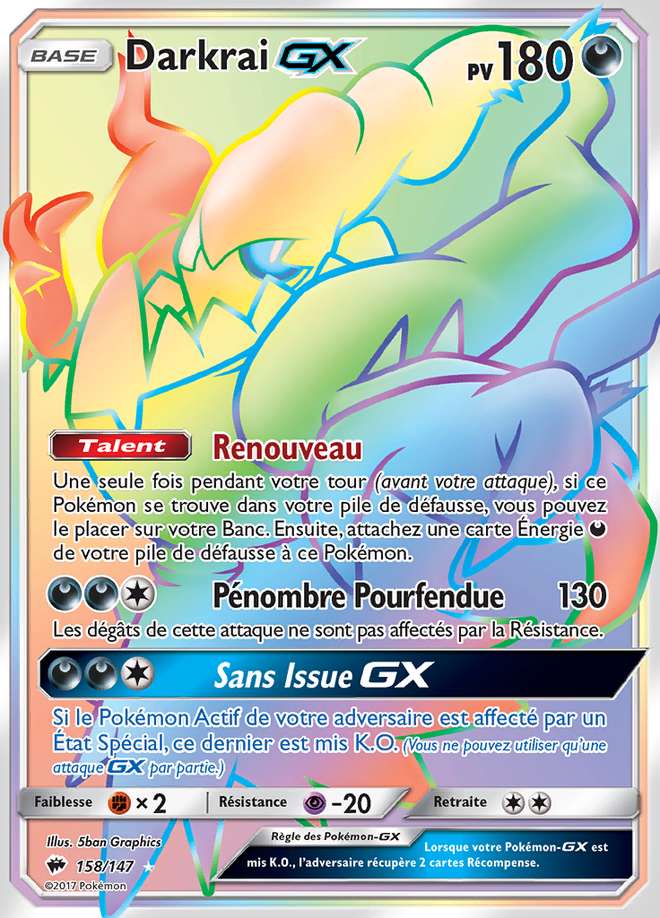Darkrai-GX 158/147 — Ombres Ardentes