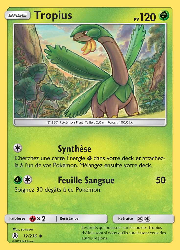 Tropius 012/236 — Éclipse Cosmique