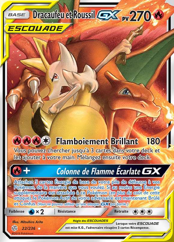 Dracaufeu et Roussil-GX 022/236 — Éclipse Cosmique