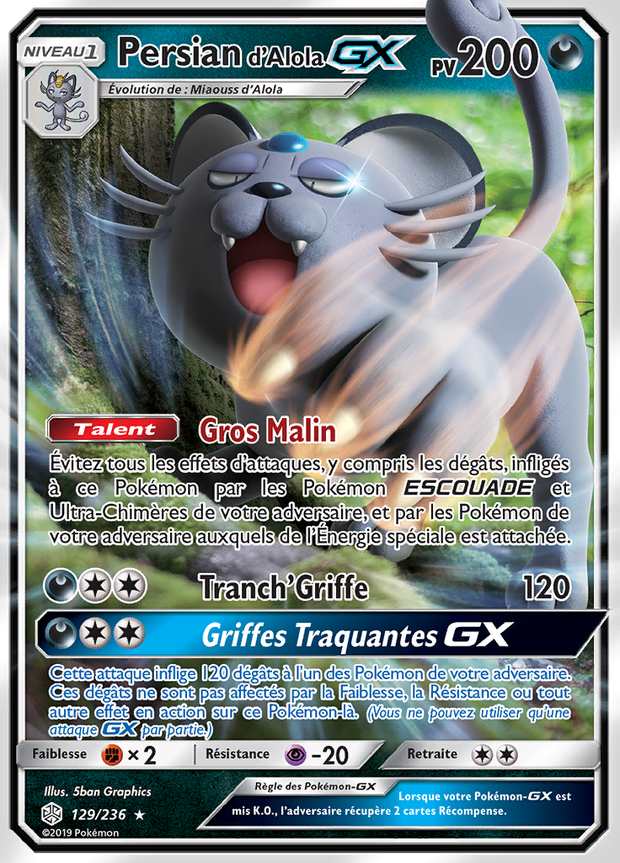Persian d'Alola-GX 129/236 — Éclipse Cosmique