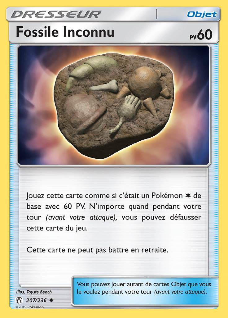 Fossile Inconnu 207/236 — Éclipse Cosmique