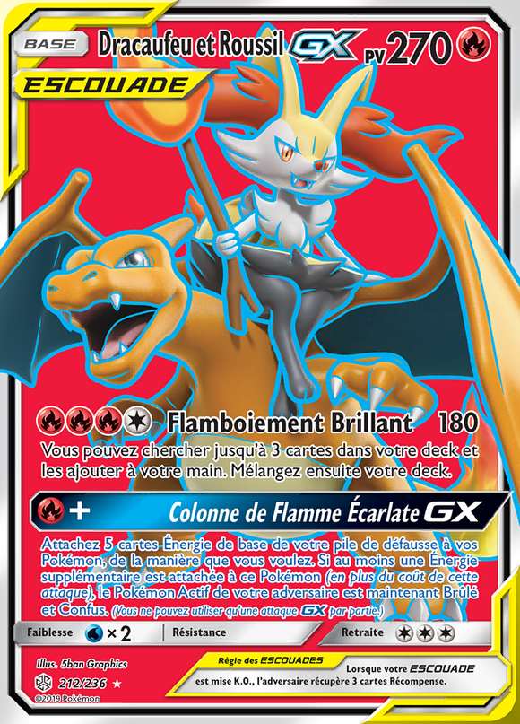 Dracaufeu et Roussil-GX 212/236 — Éclipse Cosmique
