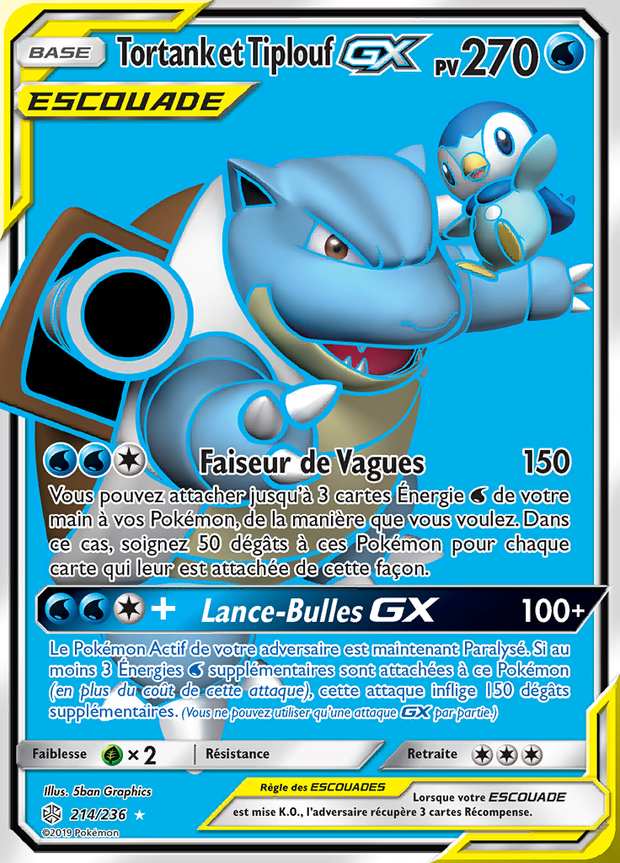 Tortank et Tiplouf-GX 214/236 — Éclipse Cosmique