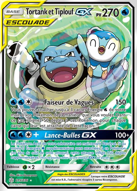 Tortank et Tiplouf-GX 215/236 — Éclipse Cosmique