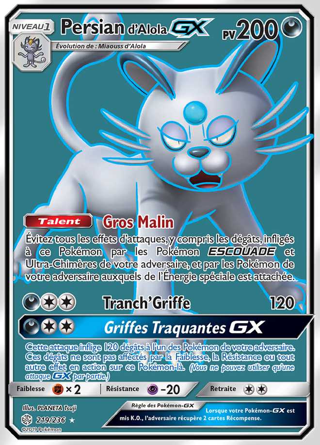 Persian d'Alola-GX 219/236 — Éclipse Cosmique