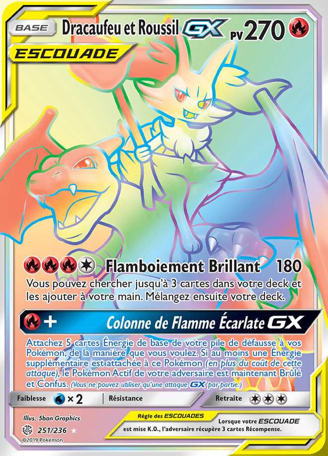 Dracaufeu et Roussil-GX 251/236 — Éclipse Cosmique