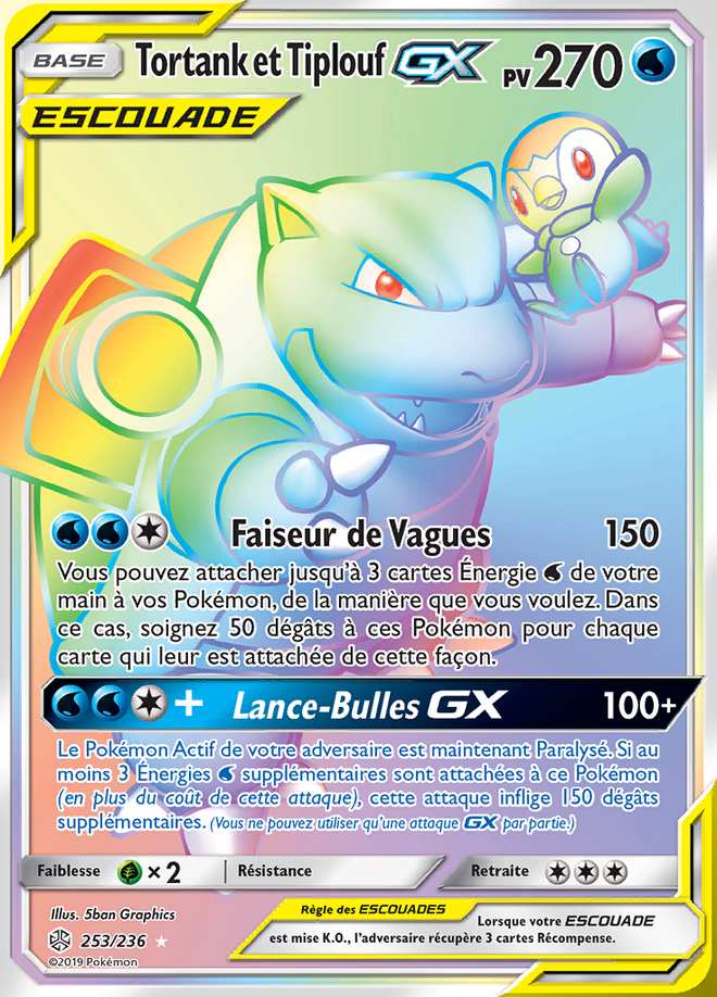 Tortank et Tiplouf-GX 253/236 — Éclipse Cosmique