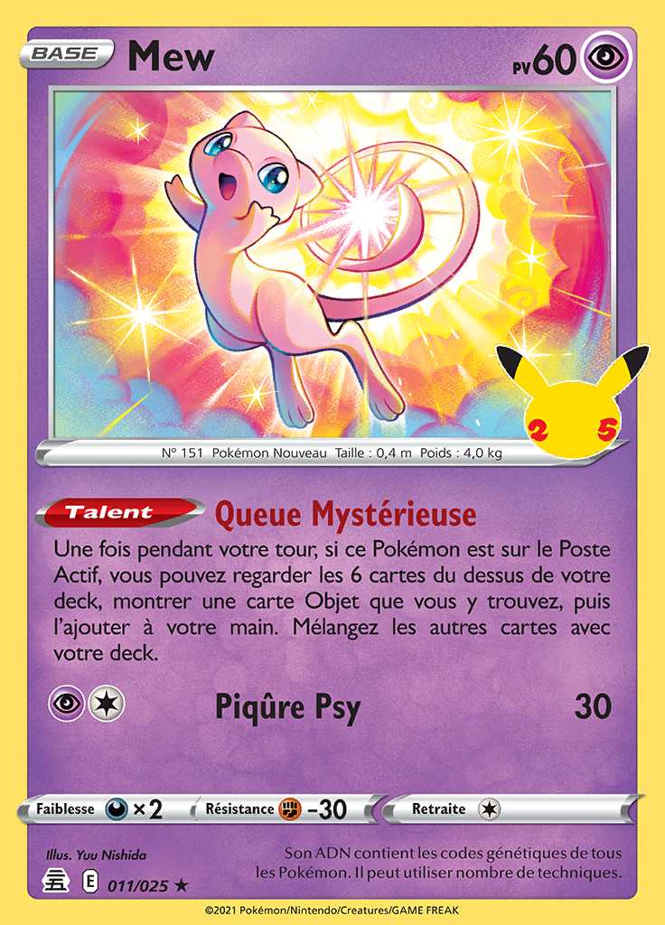 Mew 011/025 — Célébrations