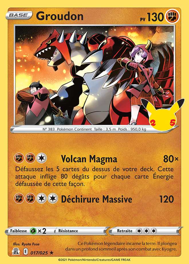 Groudon 017/025 — Célébrations