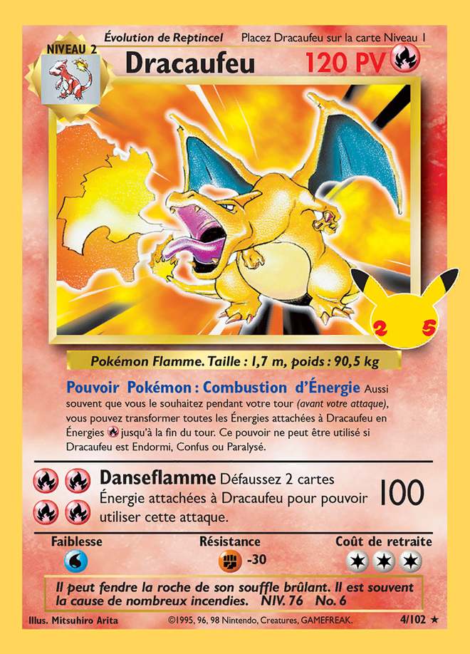 Dracaufeu 4/102 · Classique — Célébrations