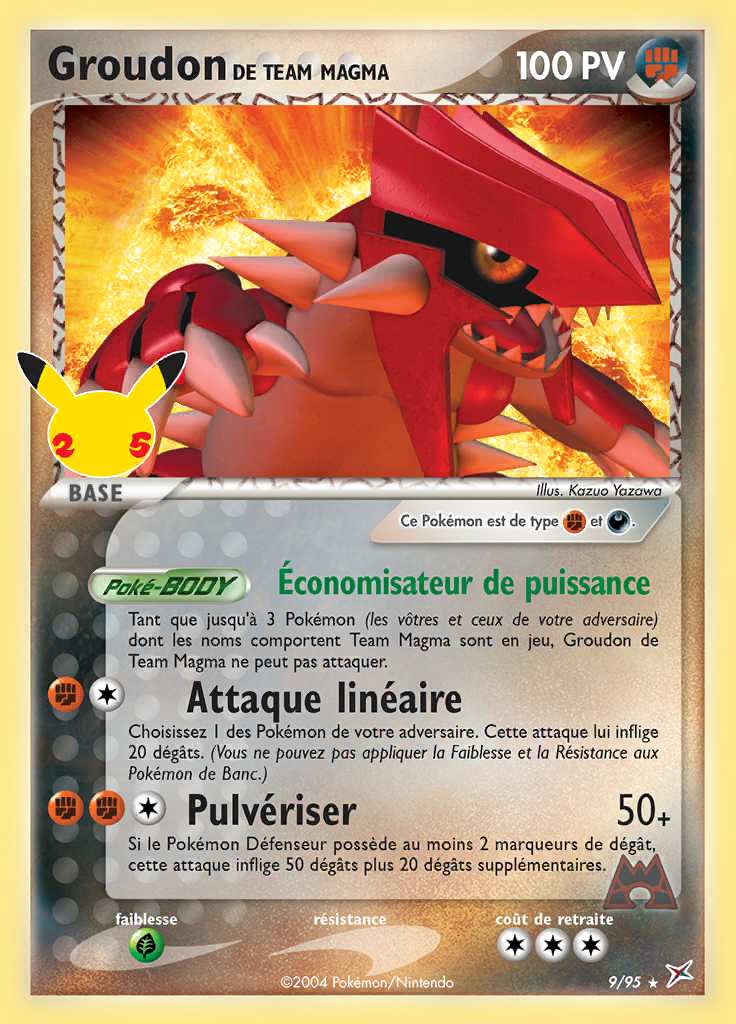 Groudon de Team Magma 9/95 · Classique — Célébrations