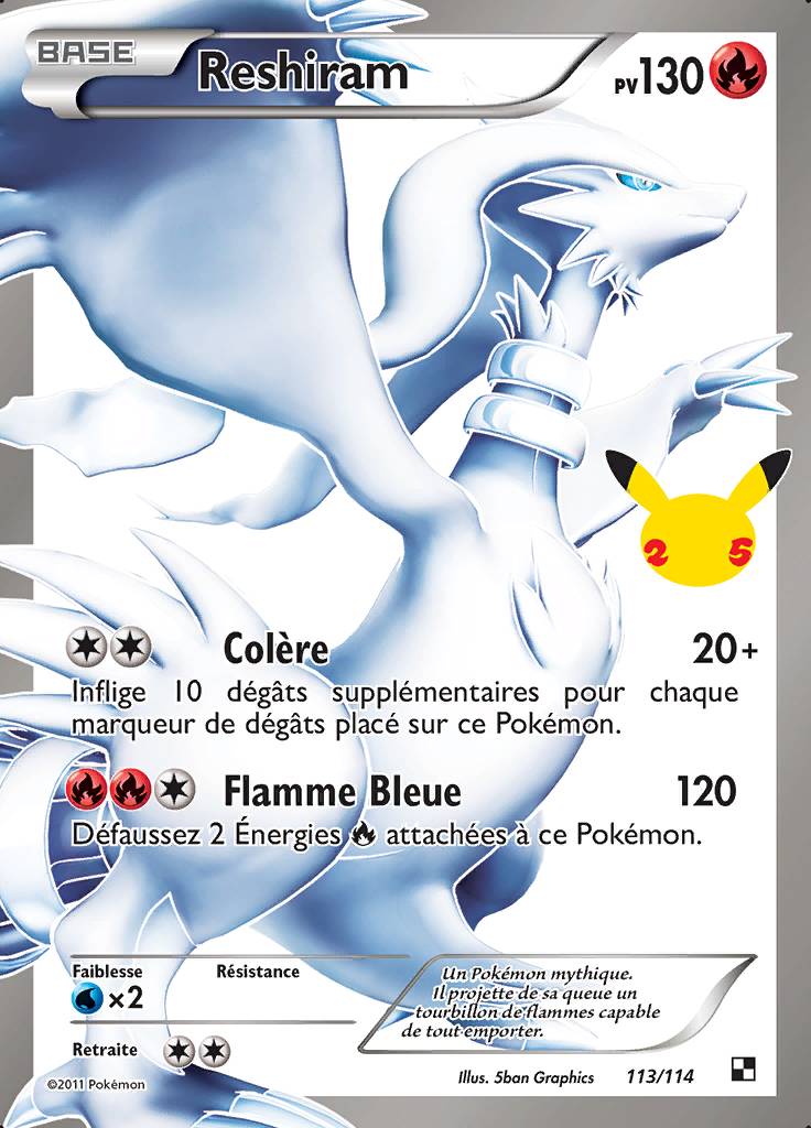 Reshiram 113/114 · Classique — Célébrations