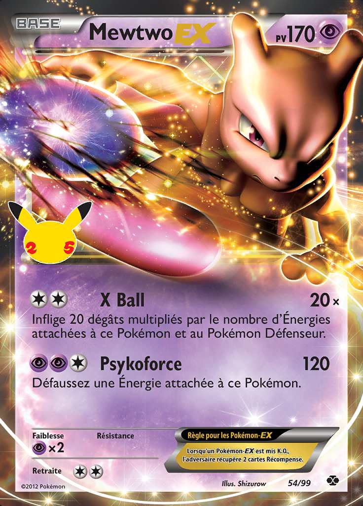 Mewtwo-EX 54/99 · Classique — Célébrations