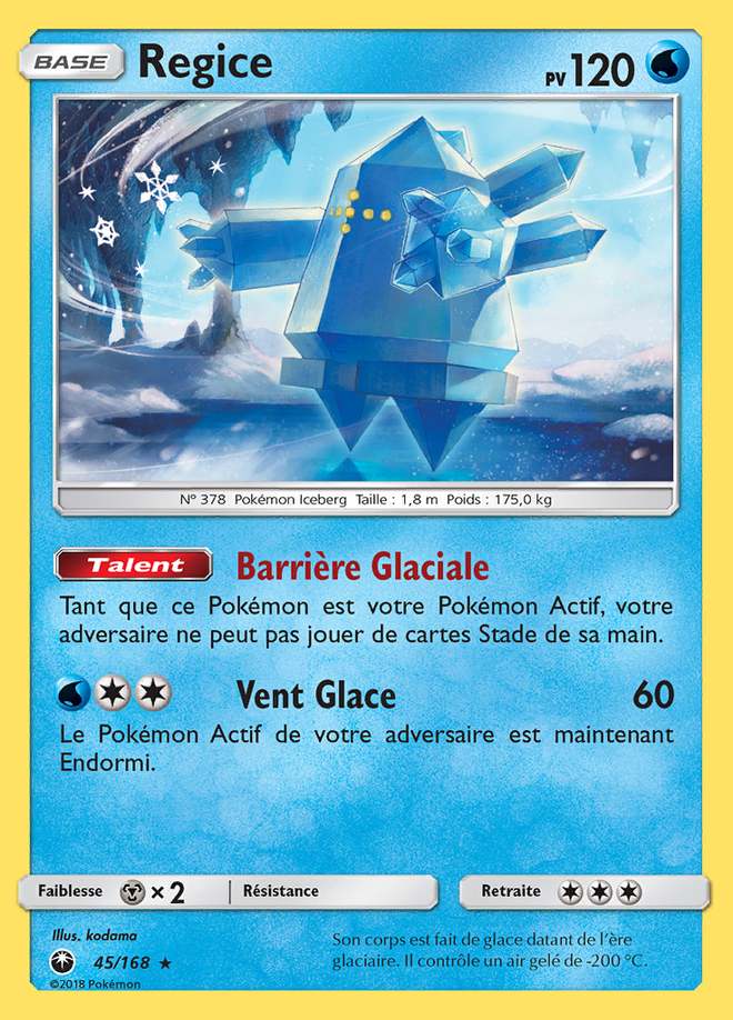 Regice 045/168 — Tempête Céleste