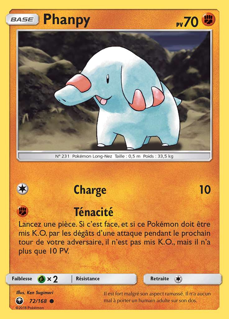 Phanpy 072/168 — Tempête Céleste