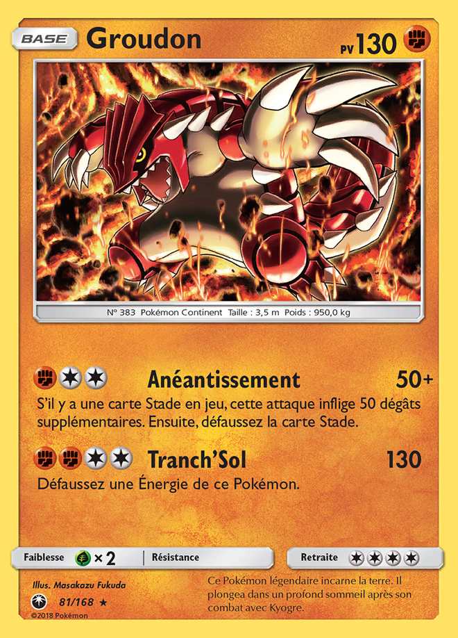 Groudon 081/168 — Tempête Céleste