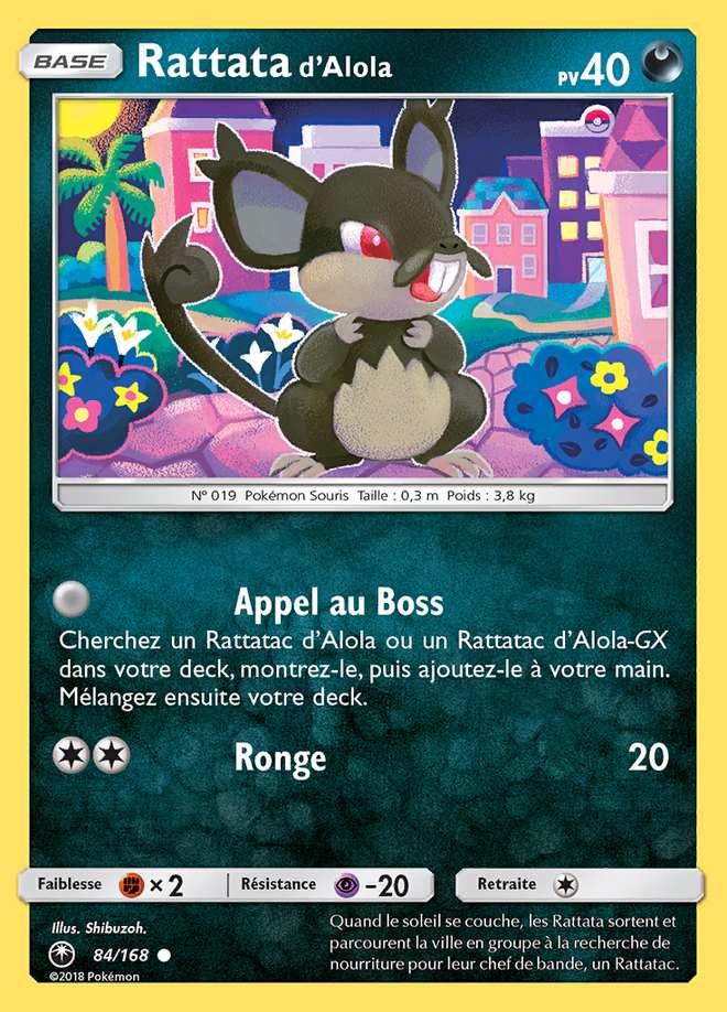 Rattata d'Alola 084/168 — Tempête Céleste