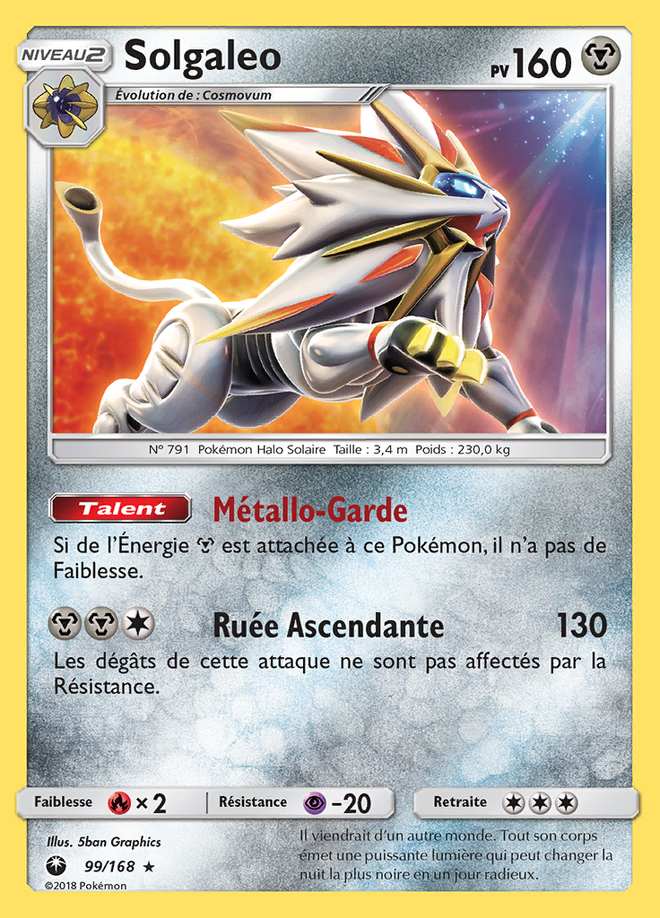 Solgaleo 099/168 — Tempête Céleste
