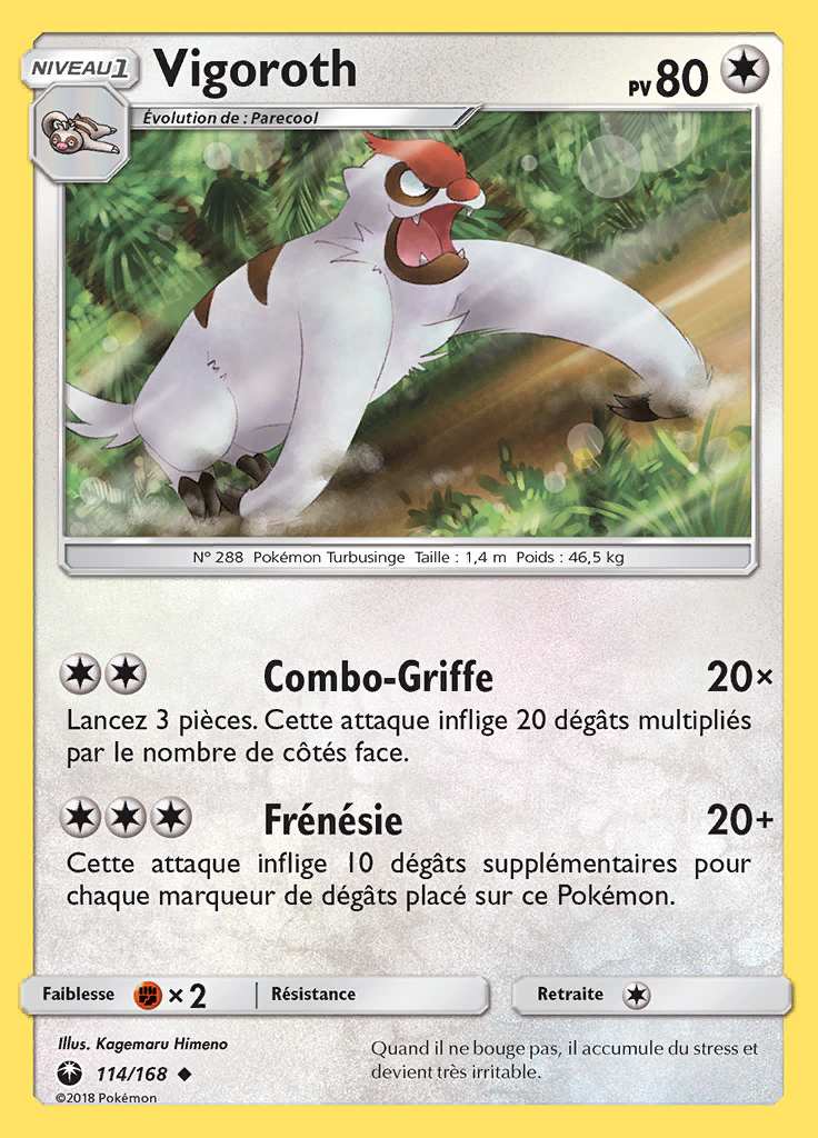Vigoroth 114/168 — Tempête Céleste