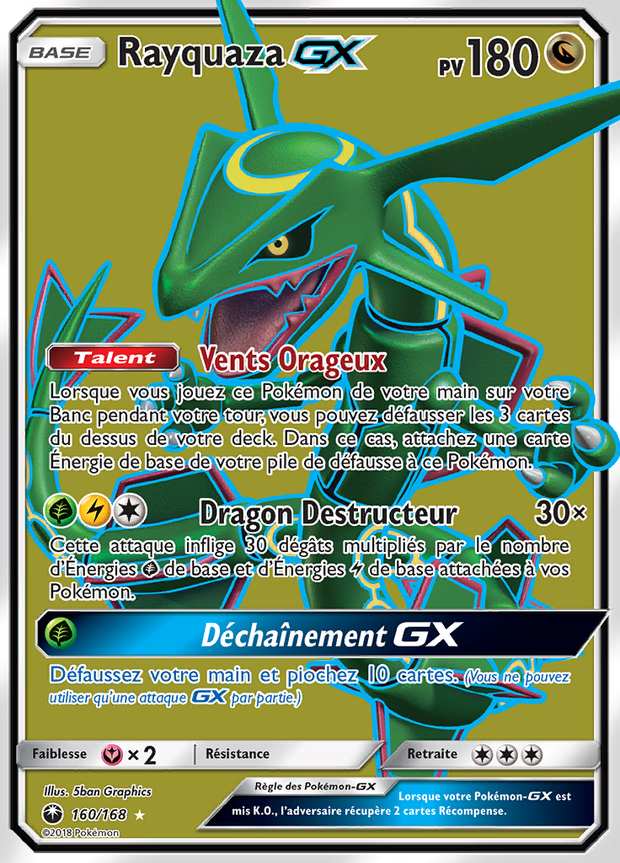 Rayquaza-GX — 160/168 — Tempête Céleste · FR