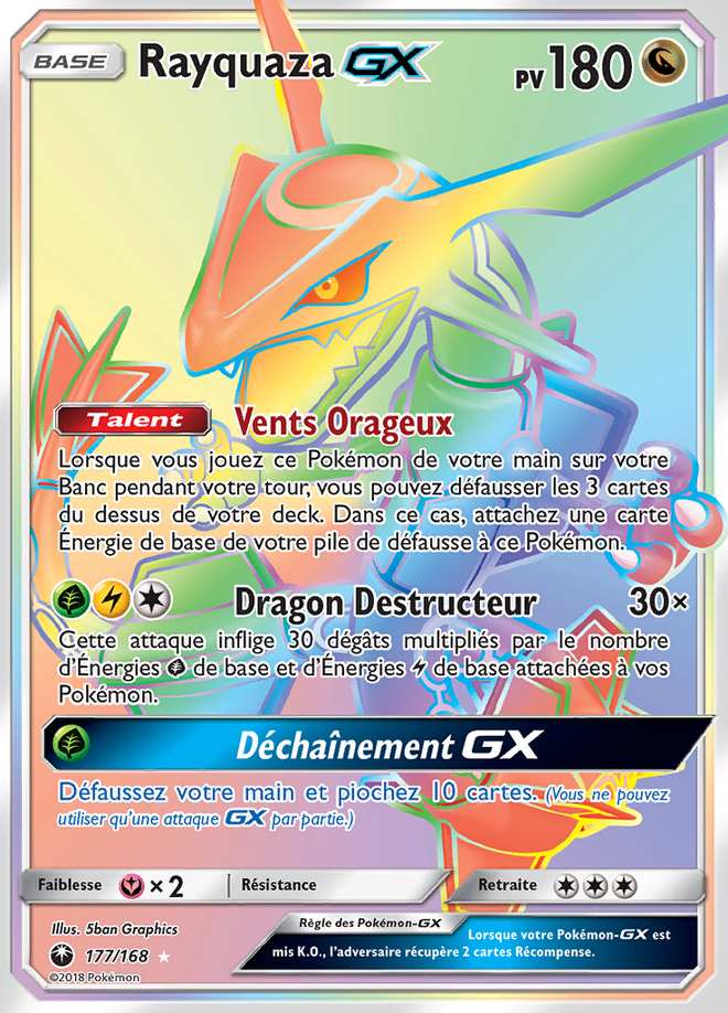 Rayquaza-GX — 177/168 — Tempête Céleste · FR