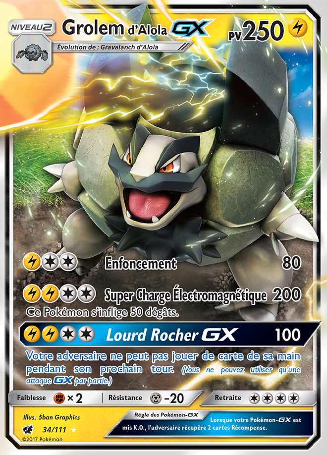 Grolem d'Alola-GX 034/111 — Invasion Carmin