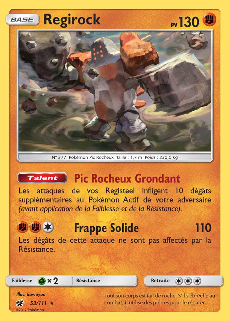 Regirock 053/111 — Invasion Carmin