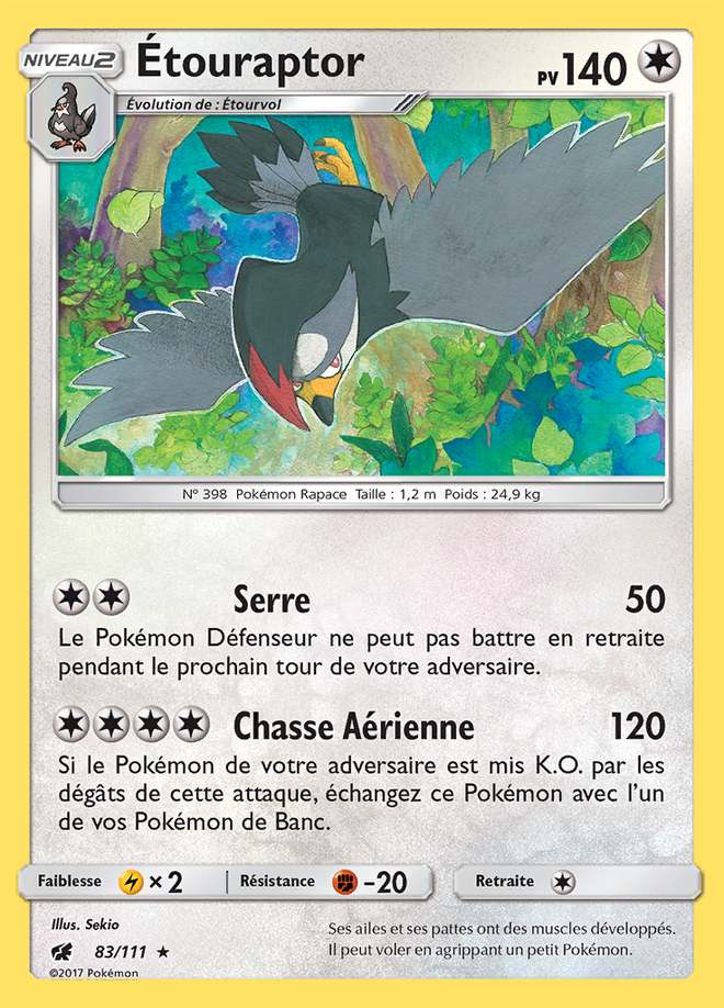 Étouraptor 083/111 — Invasion Carmin