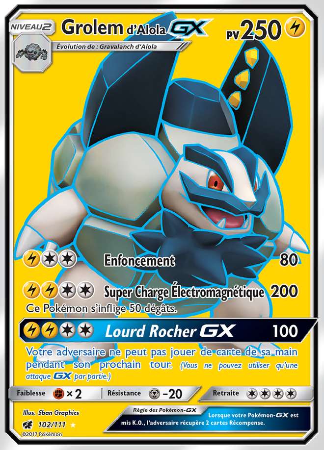 Grolem d'Alola-GX 102/111 — Invasion Carmin