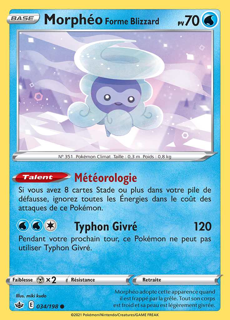 Morphéo Forme Blizzard 034/198 — Règne de Glace