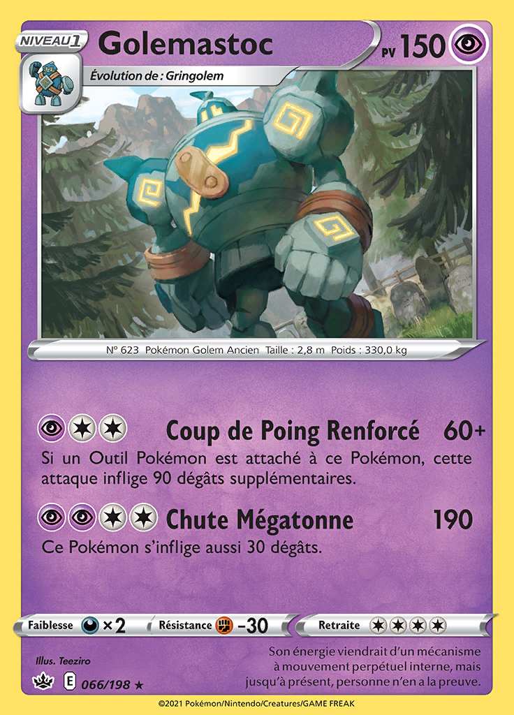 Golemastoc 066/198 — Règne de Glace