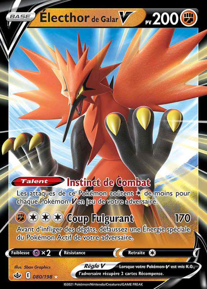 Électhor de Galar V 080/198 — Règne de Glace