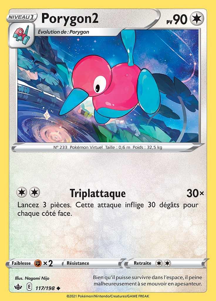 Porygon2 117/198 — Règne de Glace