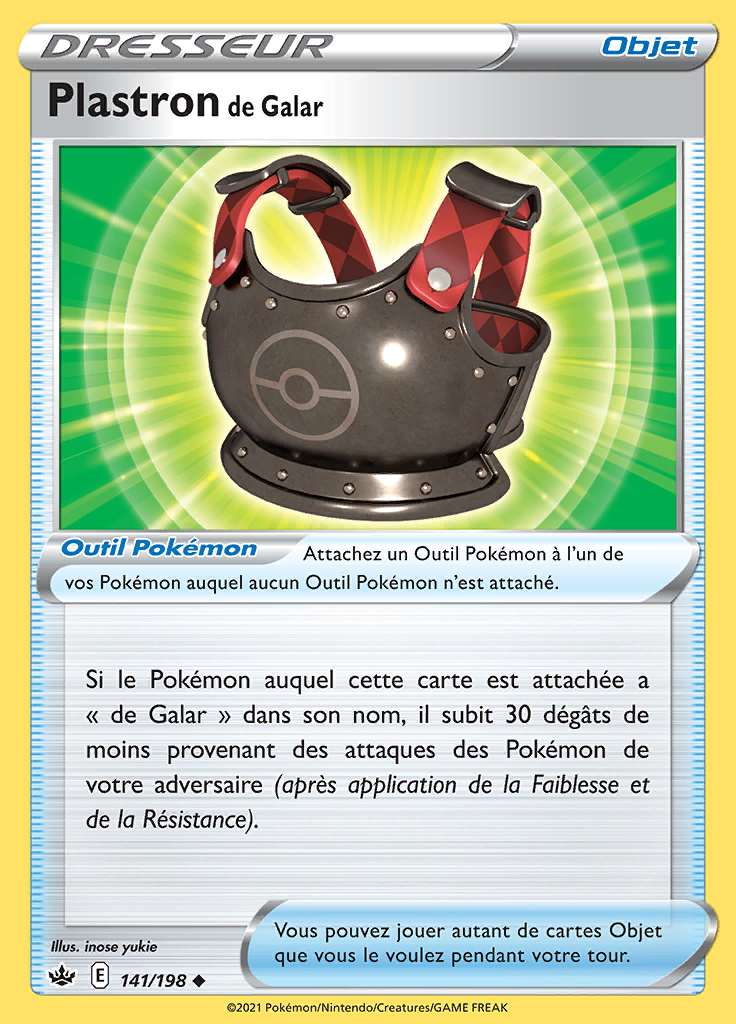 Plastron de Galar 141/198 — Règne de Glace