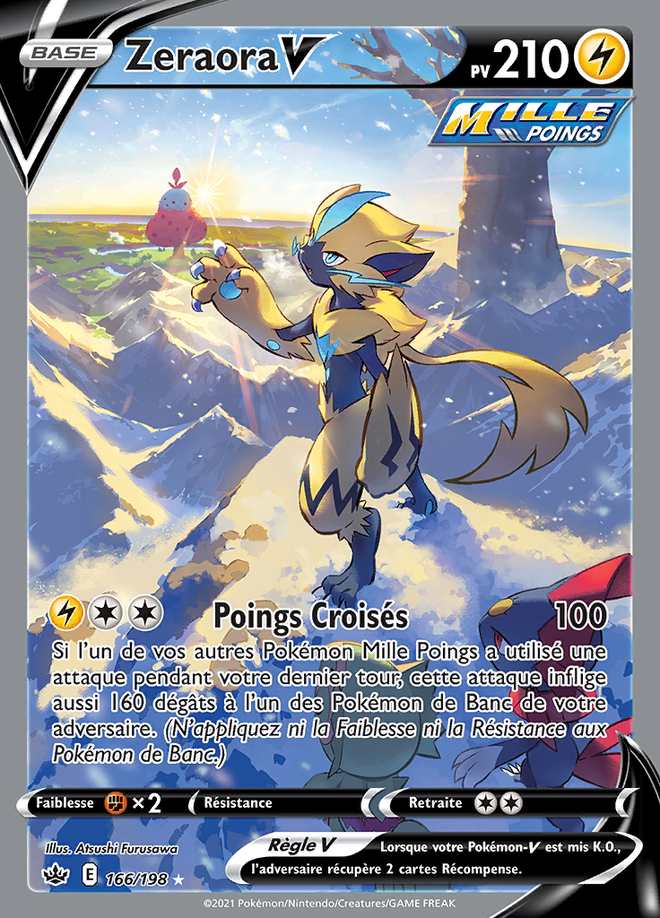 Zeraora V 166/198 — Règne de Glace