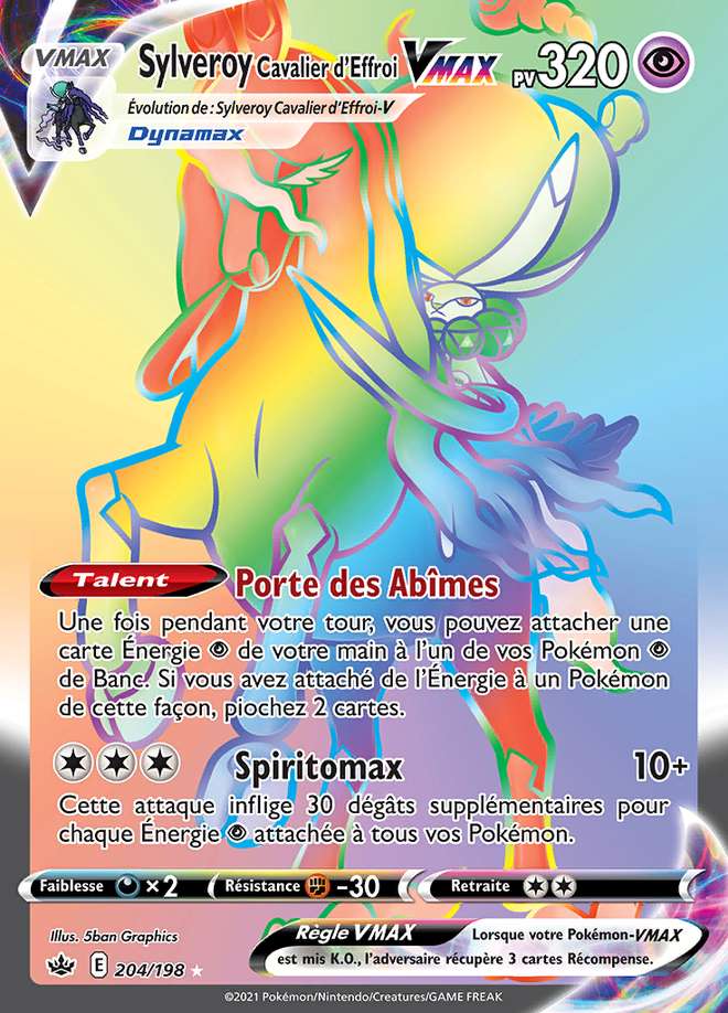 Sylveroy Cavalier d'Effroi VMAX 204/198 — Règne de Glace