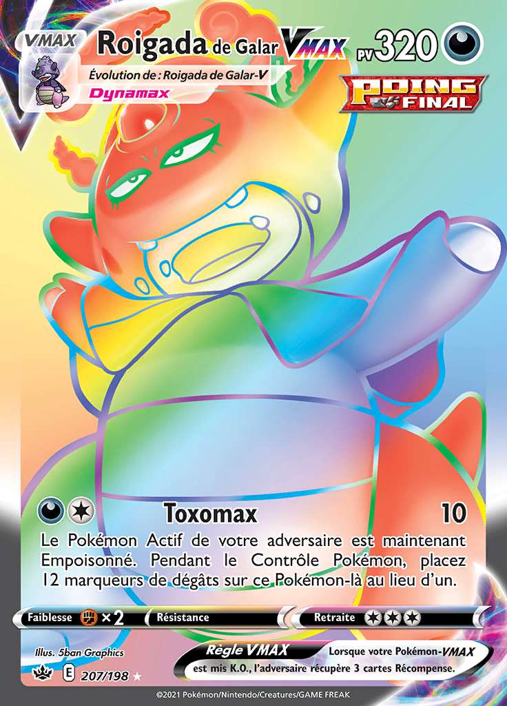 Roigada de Galar VMAX 207/198 — Règne de Glace