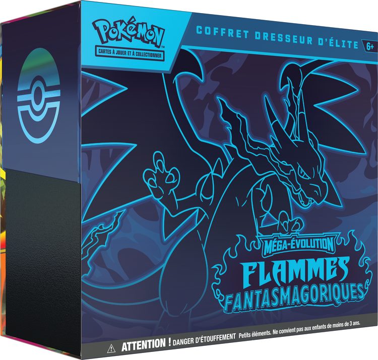 Coffret Dresseur d’élite Pokémon Flammes Fantasmagoriques ME02 en français