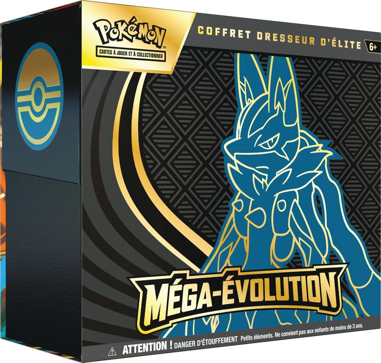 Coffret Dresseur d’élite Pokémon Méga-Évolution — Méga-Lucario ME01 en français