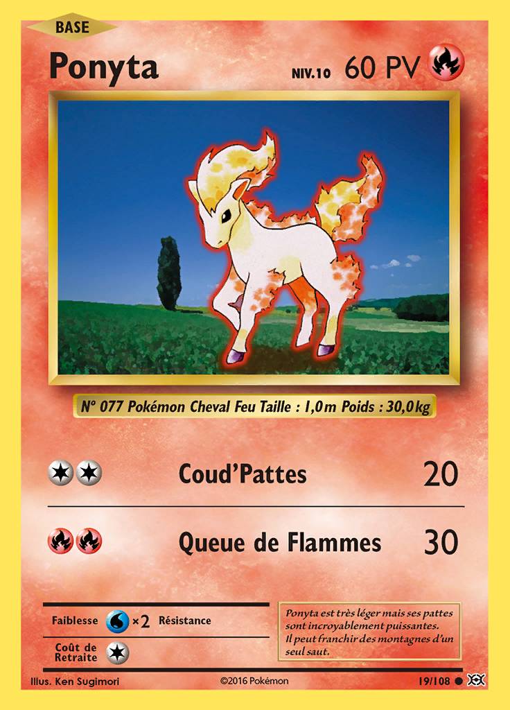Ponyta 019/108 — Évolutions