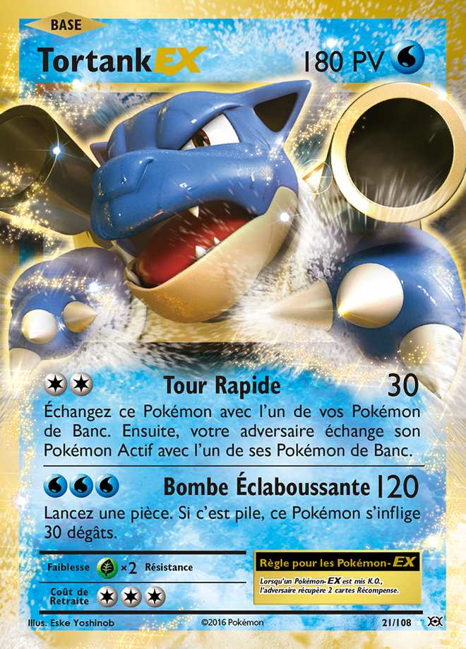 Tortank-EX 021/108 — Évolutions