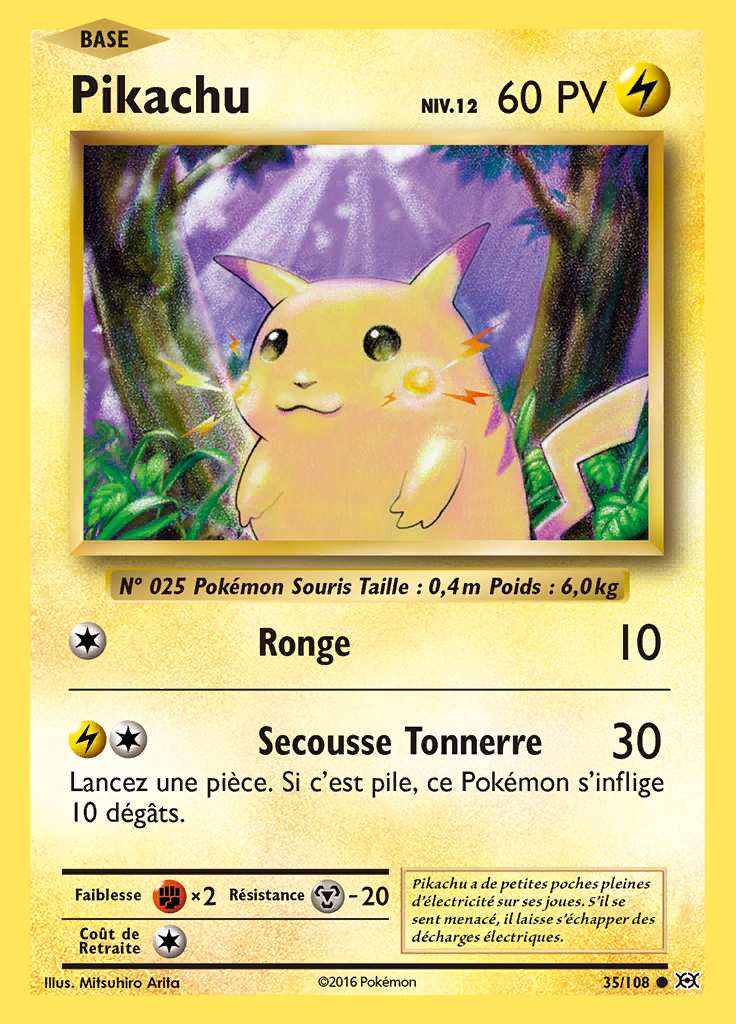 Pikachu 035/108 — Évolutions