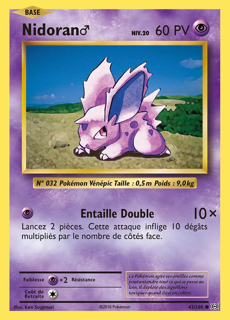 Nidoran♂ 043/108 — Évolutions